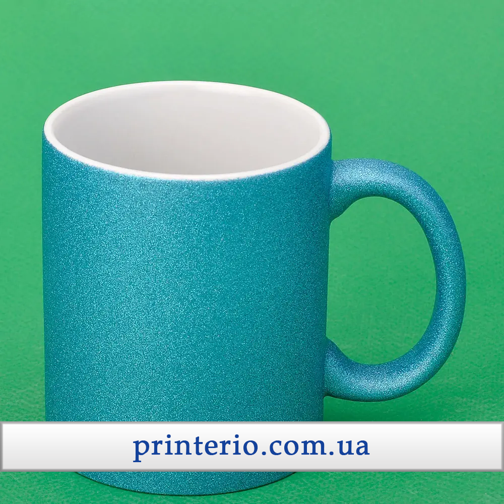 Чашка для сублимации Sublime Глиттер с логотипом керамика 330 мл